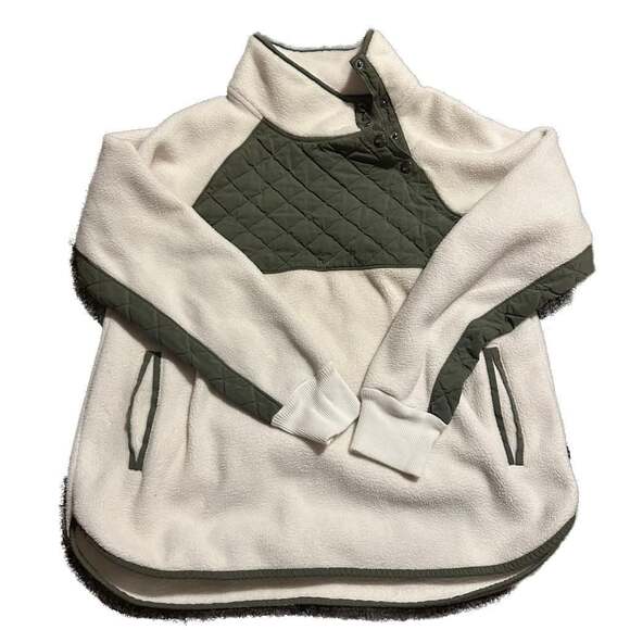 Abercrombie & Fitch Jackets & Blazers - Vintage Abercrombie & Fitch Quilted Fleece Jacket Heritage Cottage Core